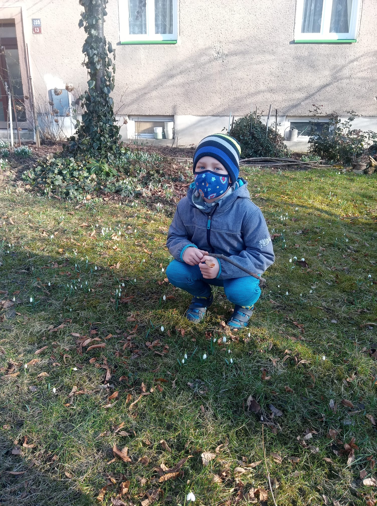 sněženky-první známky jara-tř.Sluníček